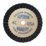 Cocker-Weber Chungking bristle polishing brush with hardwood center for metal finishing