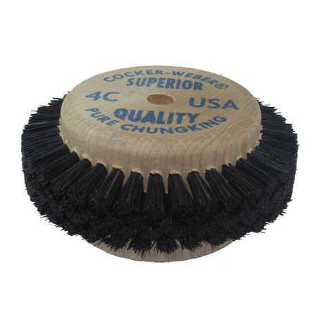 Cocker-Weber Chungking bristle polishing brush with hardwood center for metal finishing