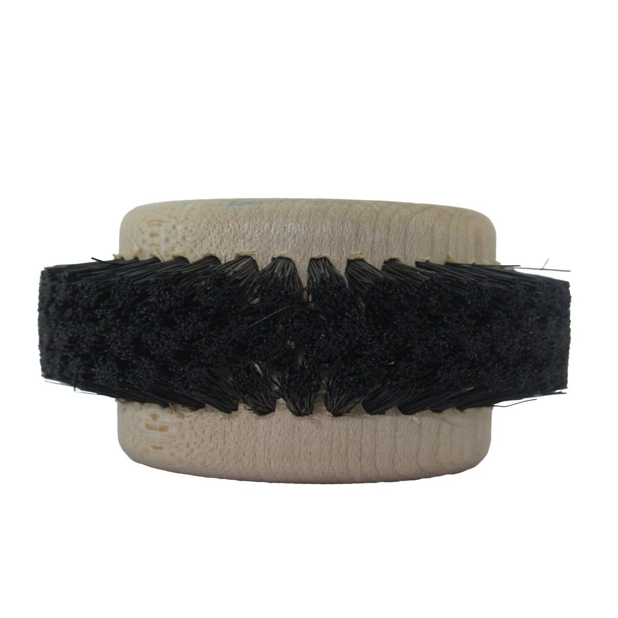 Cocker-Weber Chungking bristle polishing brush with hardwood center for metal finishing side view