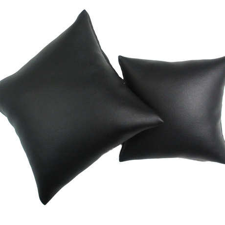 Cushion Black Simili Leather