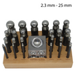 Wooden Base Dapping Punch Set of 24