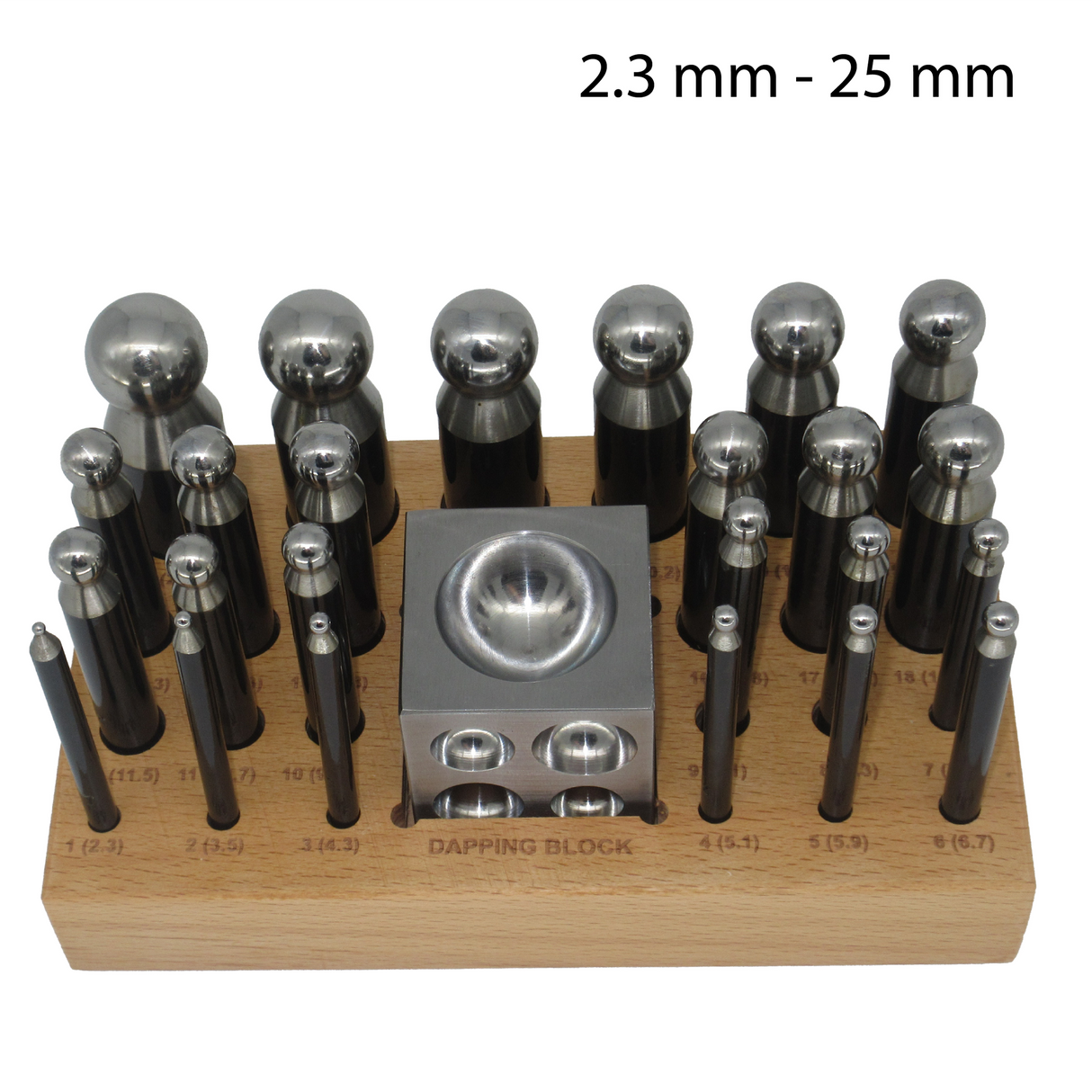 Wooden Base Dapping Punch Set of 24