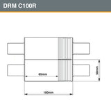 Durston DRM C100R wire and sheet rolling mill with 9 square wire grooves