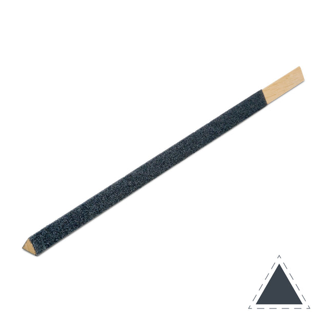 Triangular emery sanding stick 250mm for goldsmithing jewellery making and detailed metal sanding