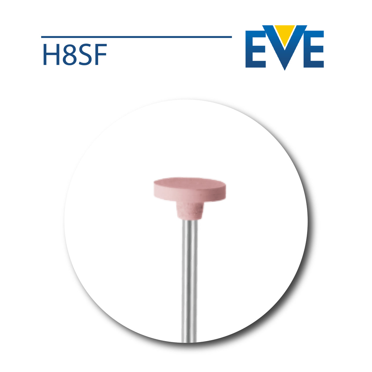 EVE Germany Pink Extra Fine Wheel Silicone Polisher for mirror shine finishing