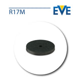 EVE siliconen wielen (niet gemonteerd) - Vierkante rand - Afmeting Ø 17 x 3 mm