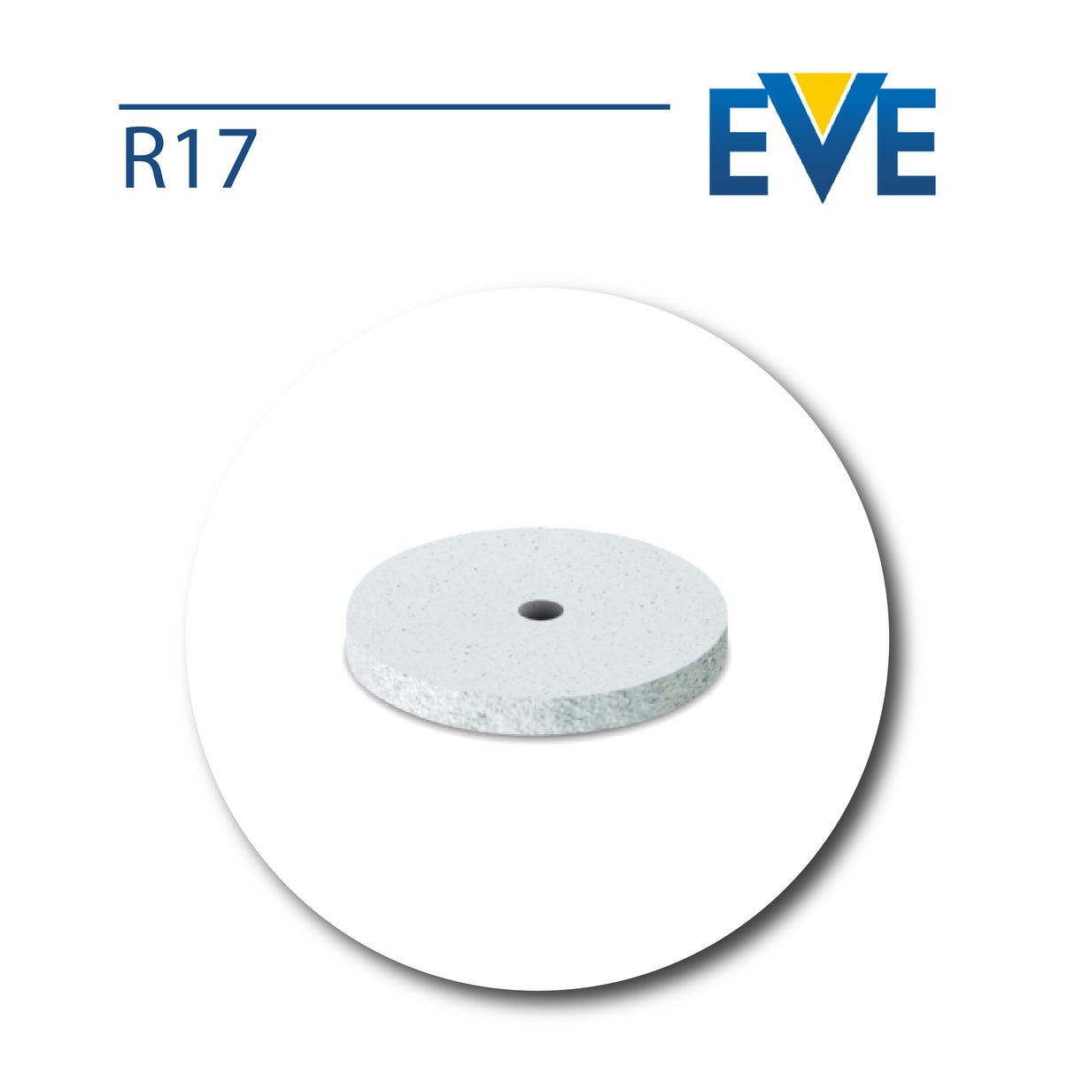 EVE siliconen wielen (niet gemonteerd) - Vierkante rand - Afmeting Ø 17 x 3 mm