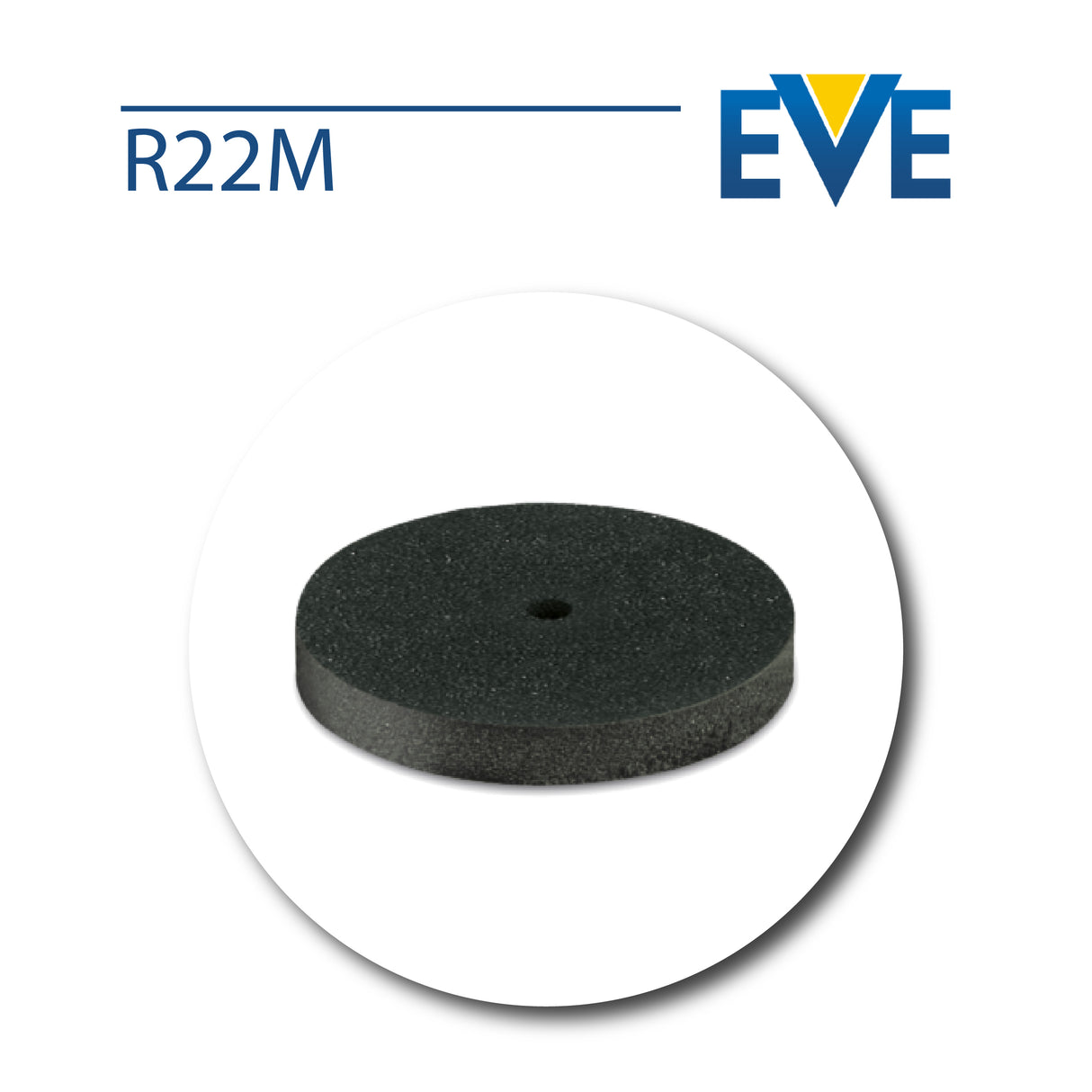 Ruote in Silicone Non Montate EVE - Bordo Quadrato - Dimensione Ø22 x 3 MM