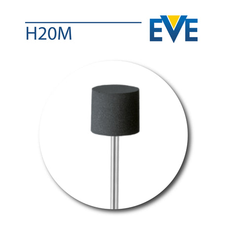 Cylinder silicone polishing bur for precious metal finishing