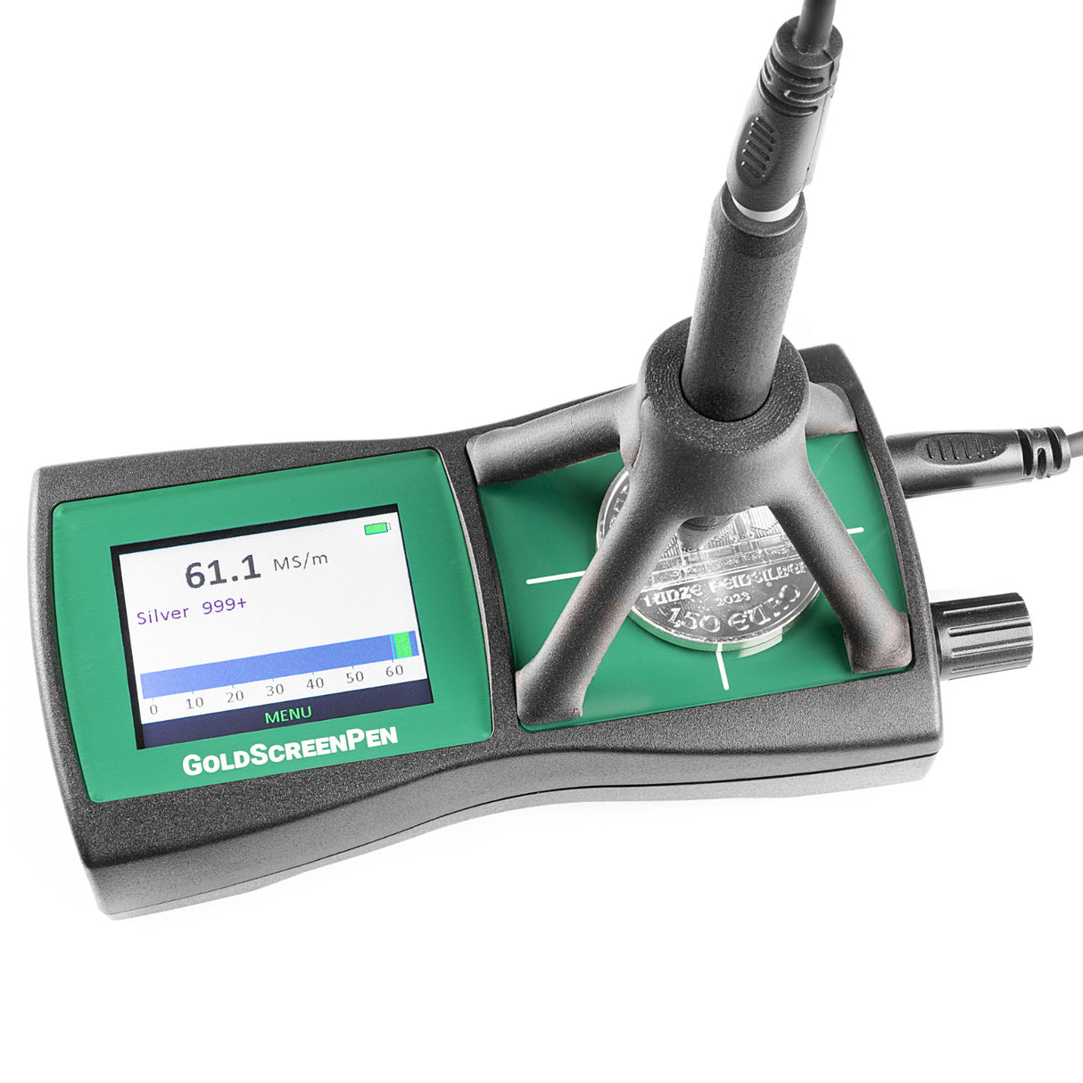 Precious metal tester for gold, silver and cutlery