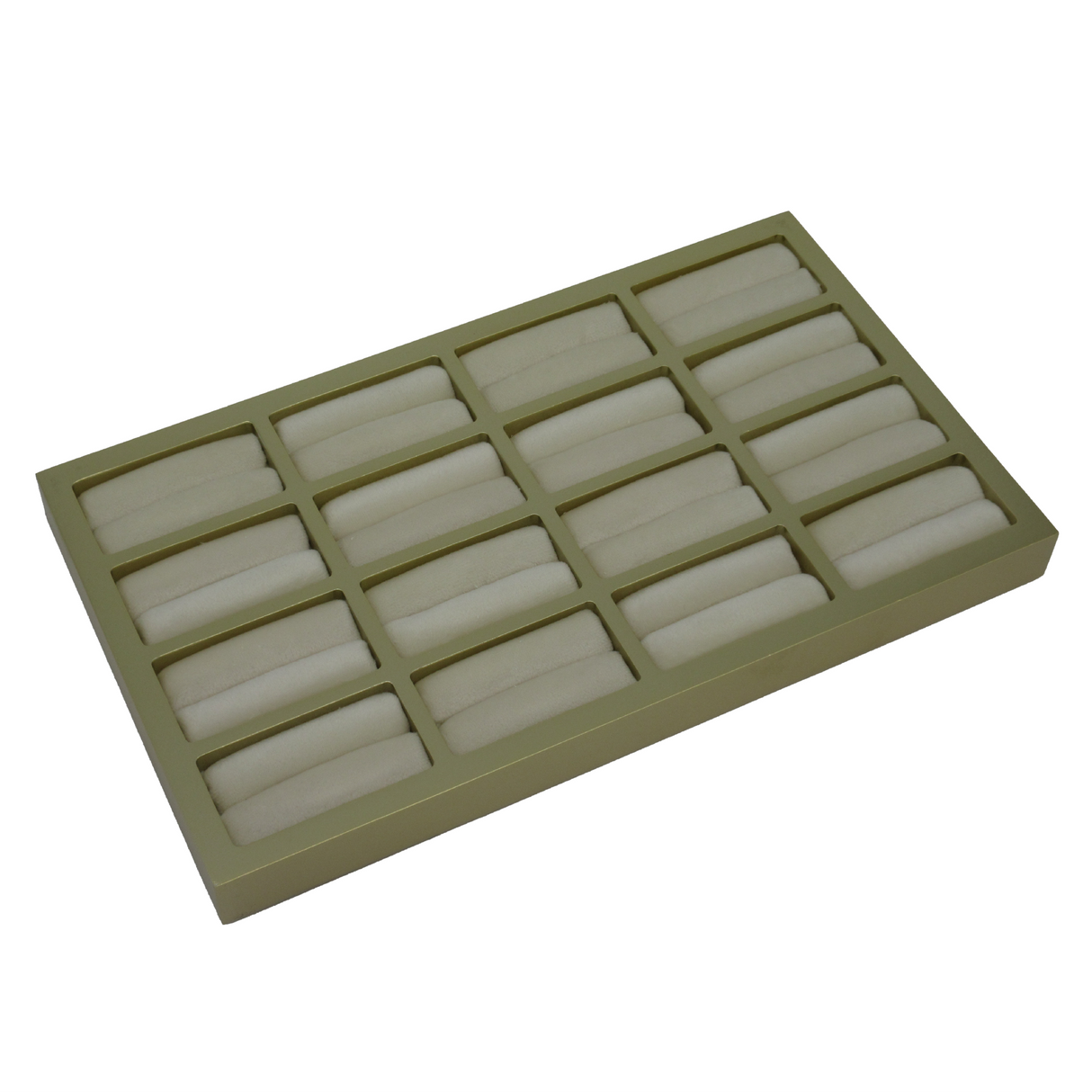 Gold Look Wedding Band Display Tray – 16 Compartments