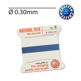 Griffin Blue Silk Cord for Pearl Stringing and Knotting