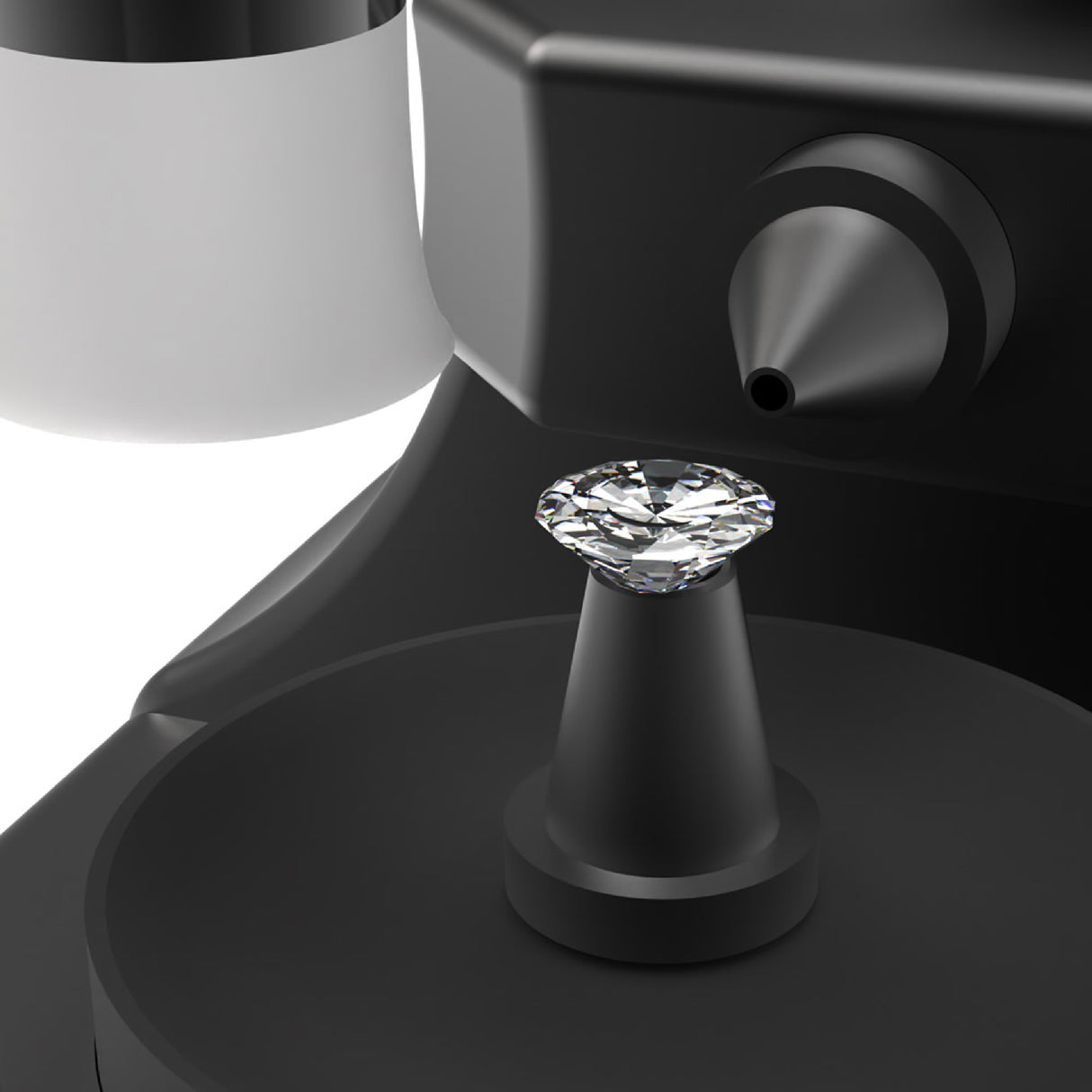 Digital diamond girdle viewer for jewellers and diamond dealers