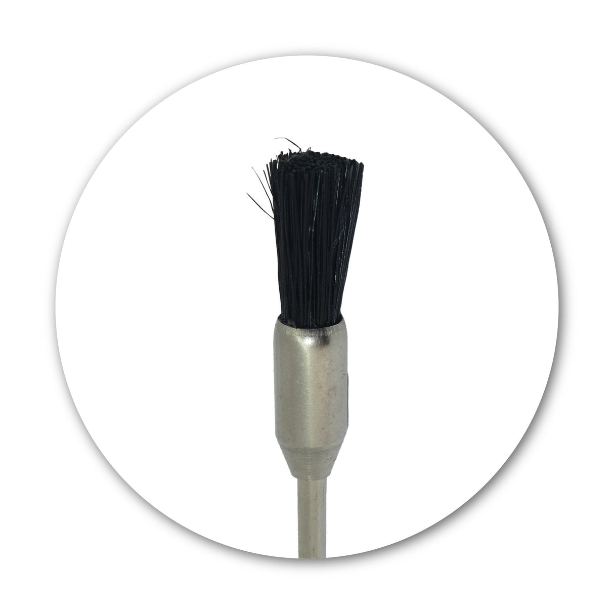 Mounted Black Bristle Pencil Brush