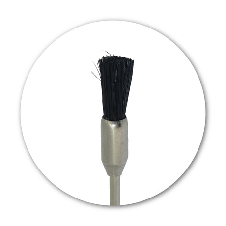 Mounted Black Bristle Pencil Brush