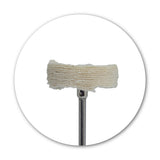 2.35 mm metal shaft of mounted flannel lap, compatible with rotary tools and micromotors