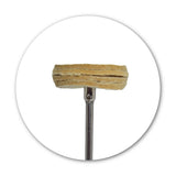 2.35 mm metal shaft of mounted leather lap, compatible with rotary tools and micromotors