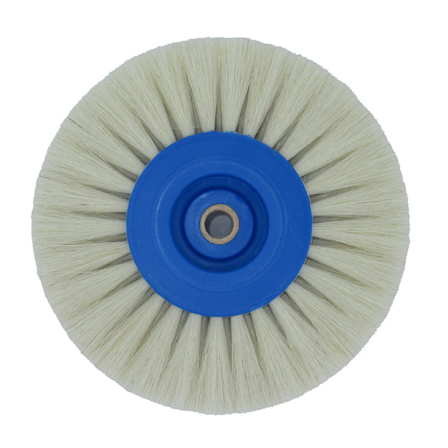 Goat hair lathe brush 80mm for jewelry polishing