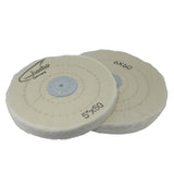 Soft cotton polishing wheel 5 inch and 6 inch with sewn seams