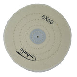 Soft cotton polishing wheel 5 inch and 6 inch with sewn seams 6X60