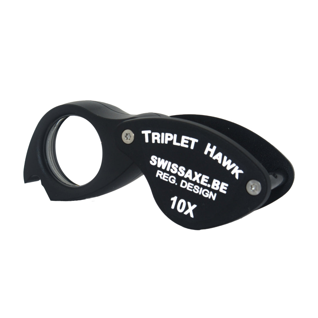 Professional 10x loupe with black anodised aluminium housing