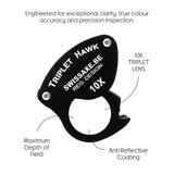 10x optical loupe for gemstone grading and jewellery inspection