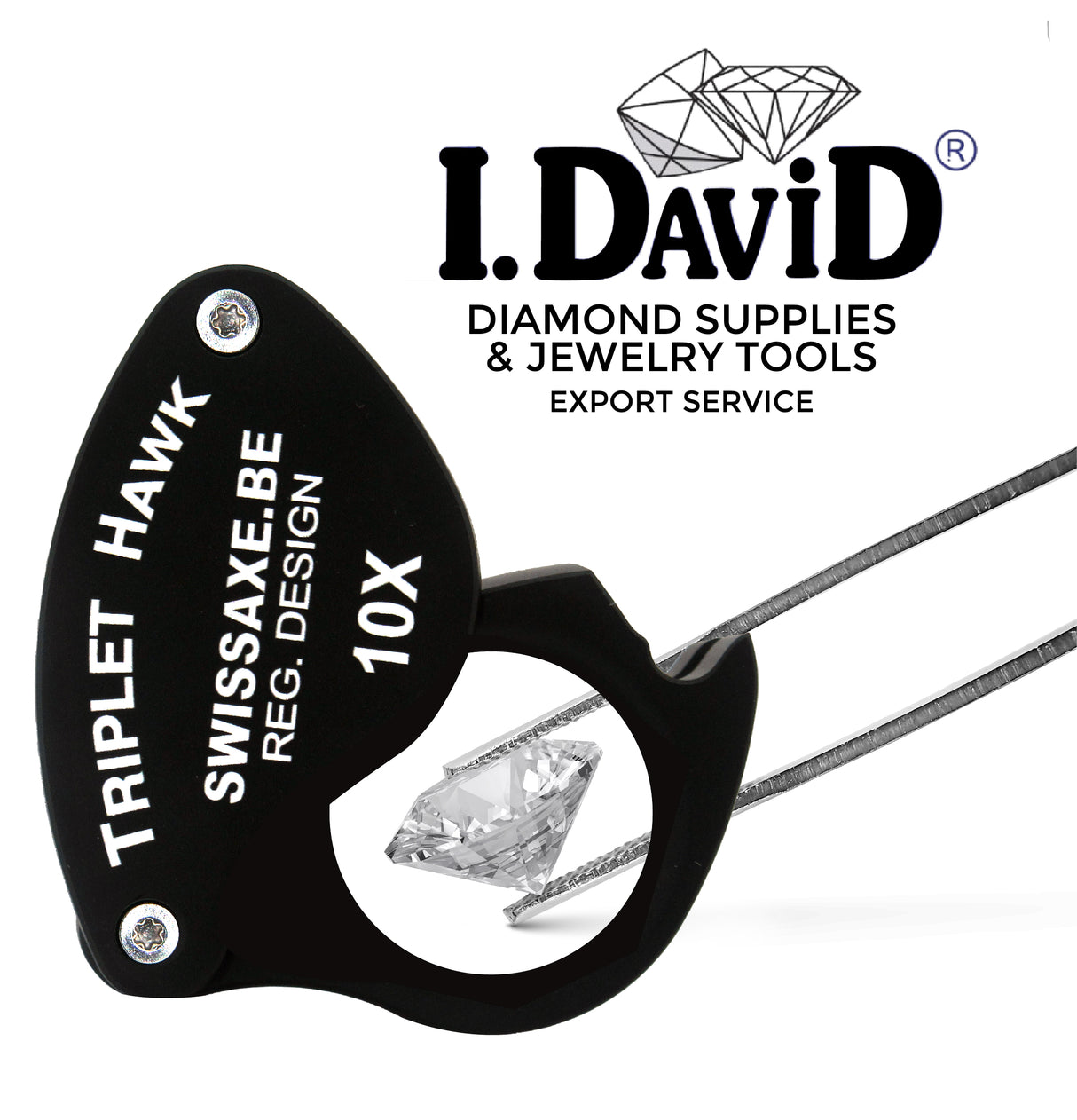 SwissAxe Hawk professional magnifier for jewellers and gemologists