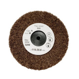 Satin finish wheel 100x30mm abrasive fiber wheel for metal finishing AM