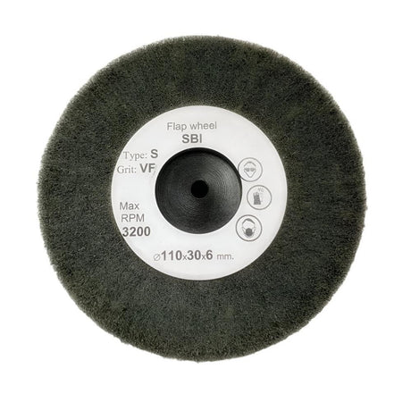 Satin finish wheel 100x30mm abrasive fiber wheel for metal finishing SVF
