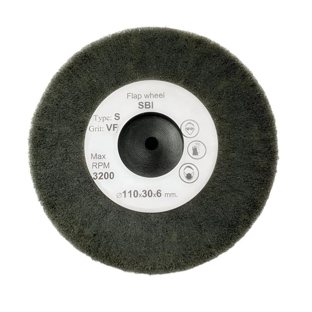 Satin finish wheel 100x30mm abrasive fiber wheel for metal finishing SVF
