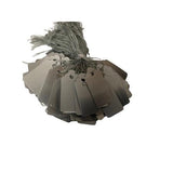 Tags PVC with string - SILVER