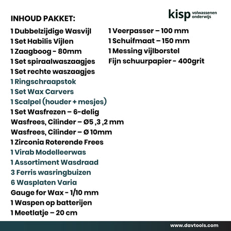 Starterspakket Wasbewerking - Kisp - Schooljaar 2026 - 2027
