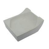 Square ceramic crucible high back 600g for gold melting
