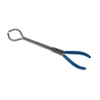 Heat-resistant crucible tongs with insulated handles, tool for lifting and pouring molten metal safely