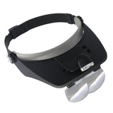 professional headband magnifier with light for jewelry making and precision tasks