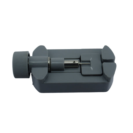 Screw type watch link pin remover for metal watch bracelets