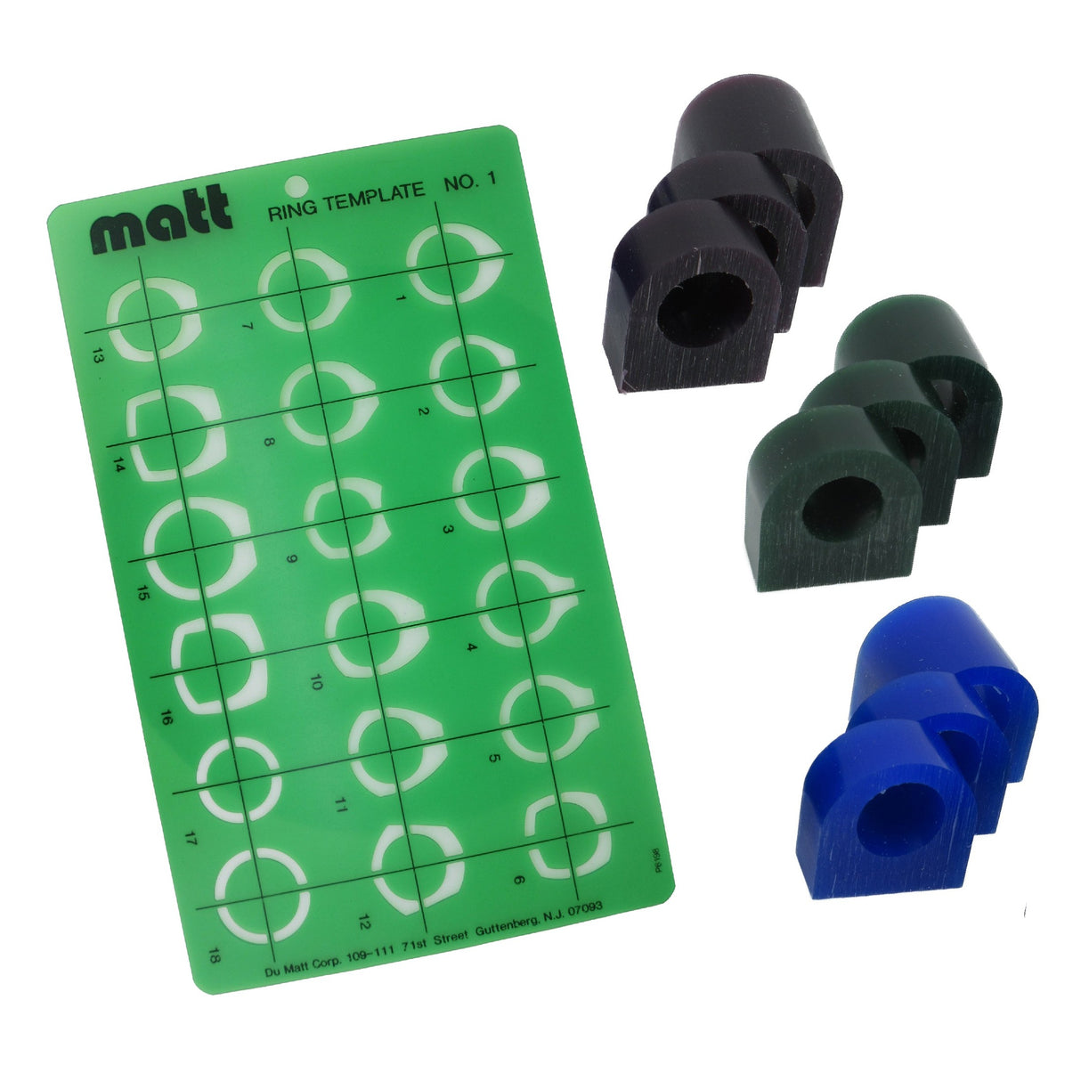 Matt Trimmer Kit for Foredom Handpiece #30 with rotary file, ring size template, and wax ring training samples