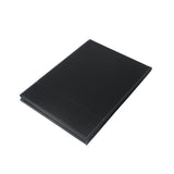 Elegant leather-framed mirror for ring and necklace try-on