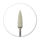 White felt polisher point 6 mm HP shank 2.35 mm