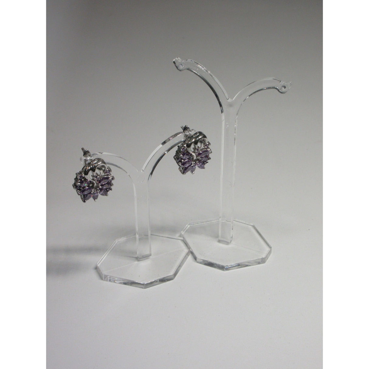 Plastic Earring Stand - Transparant