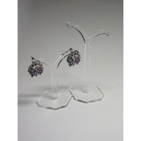 Plastic Earring Stand - Transparant