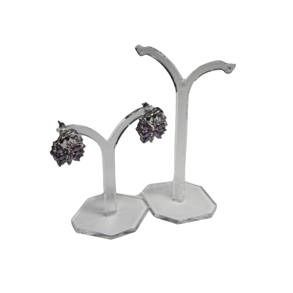 Plastic Earring Stand - Transparant