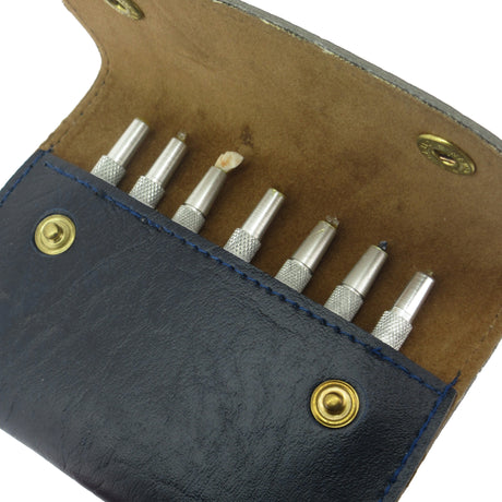 Mohs hardness test pencil set 4 to 10 by Rayner in storage wallet