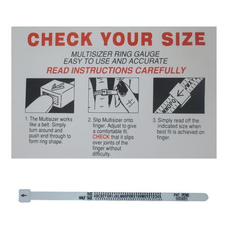 Multisizer Ring Gauge UK A-Z / OUTLET!