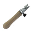 Jewelry ring holder tool with thumb screw clamp and wooden handle