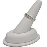 Ring Display - White or Black Simili Leather