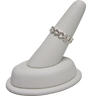 Ring Display - White or Black Simili Leather