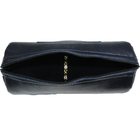 Small Bangle Roll - Simili Leather - Blue