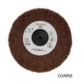 Satin polishing wheel for precious metal jewellery finishing