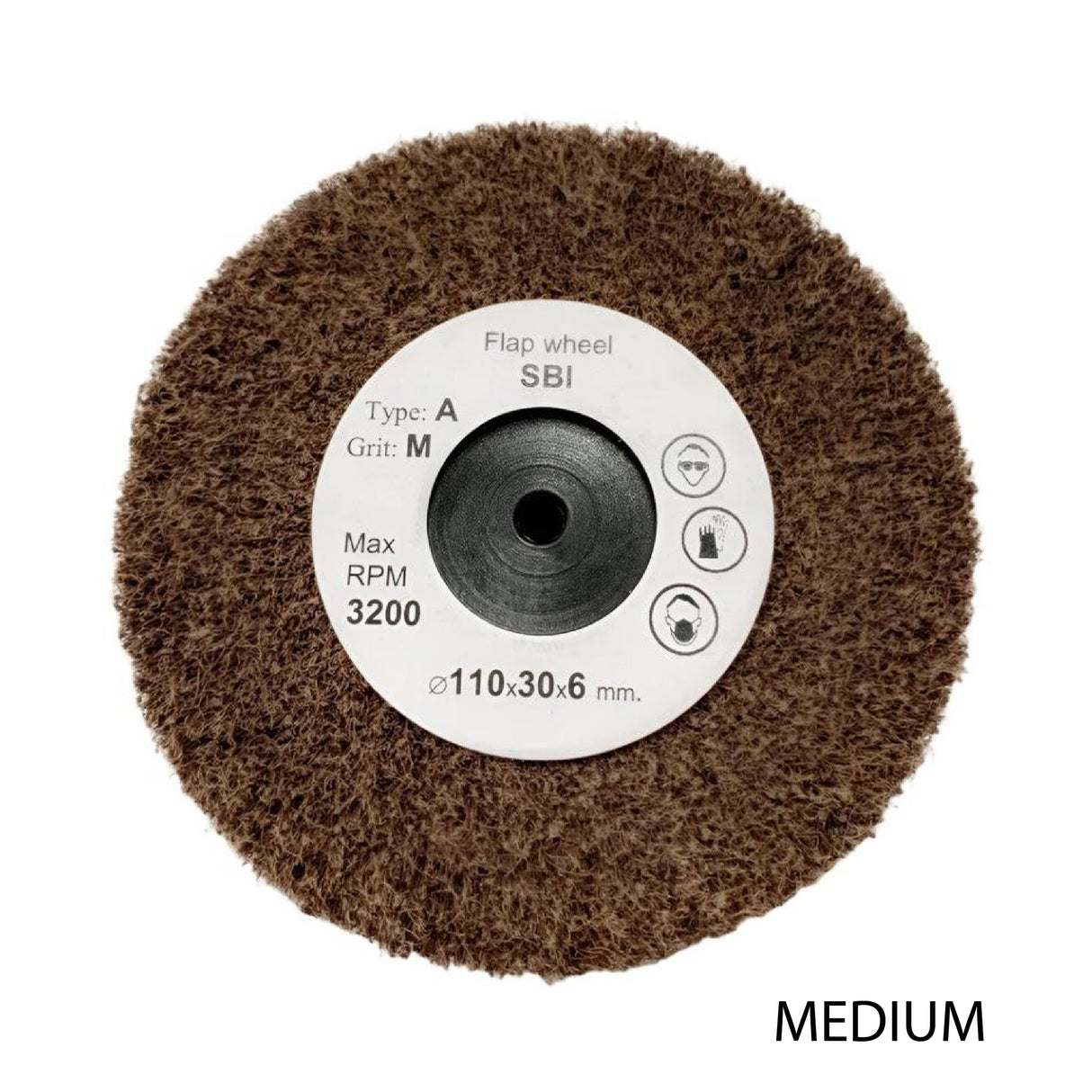 100mm abrasive fibre finishing wheel for jewellers and goldsmiths